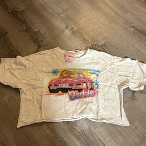 barbie & ken crop tee